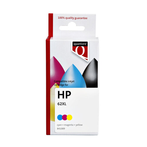 Quantore Inktcartridge Quantore  alternatief tbv HP C2P07AE 62XL kleur