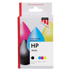 Inktcartridge Quantore  alternatief tbv HP CH563EE CH564EE 301XL zwart + kleur