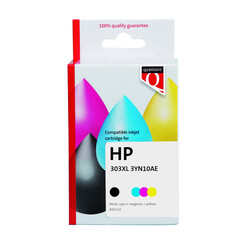 Inktcartridge Quantore  alternatief tbv HP 3YN10AE 303XL zwart + 3 kleuren