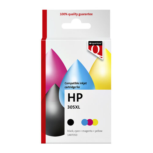 Quantore Inktcartridge Quantore  alternatief tbv HP 305XL zwart + kleur