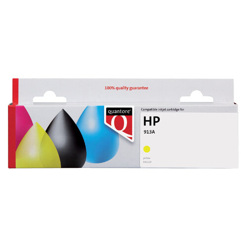 Quantore Inktcartridge Quantore  alternatief tbv HP F6T79AE 913A geel