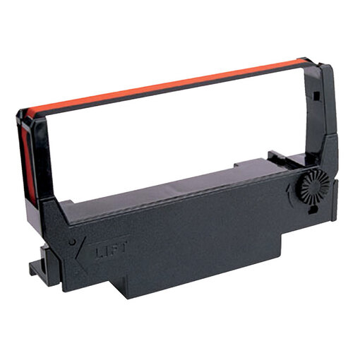 Epson Ruban Epson S015245 pour ERC38 nylon noir/rouge