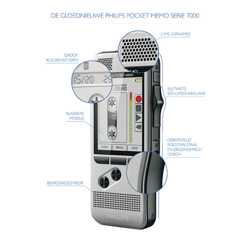 Philips Dicteerapparaat Philips PocketMemo DPM7200