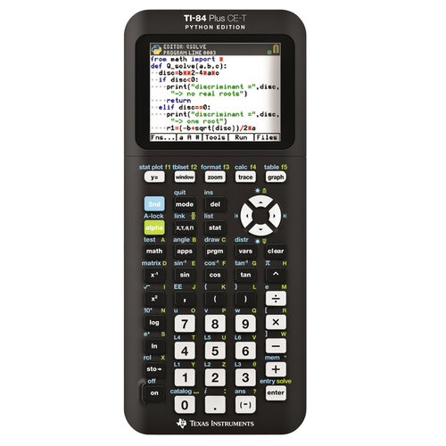 Texas Instruments Calculatrice TI-84 Plus CE-T Edition Python