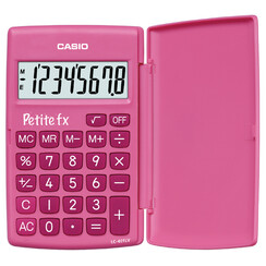 Calculatrice scolaire Casio rose