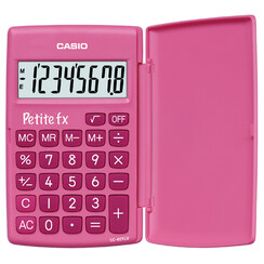 Rekenmachine Casio basisschool roze