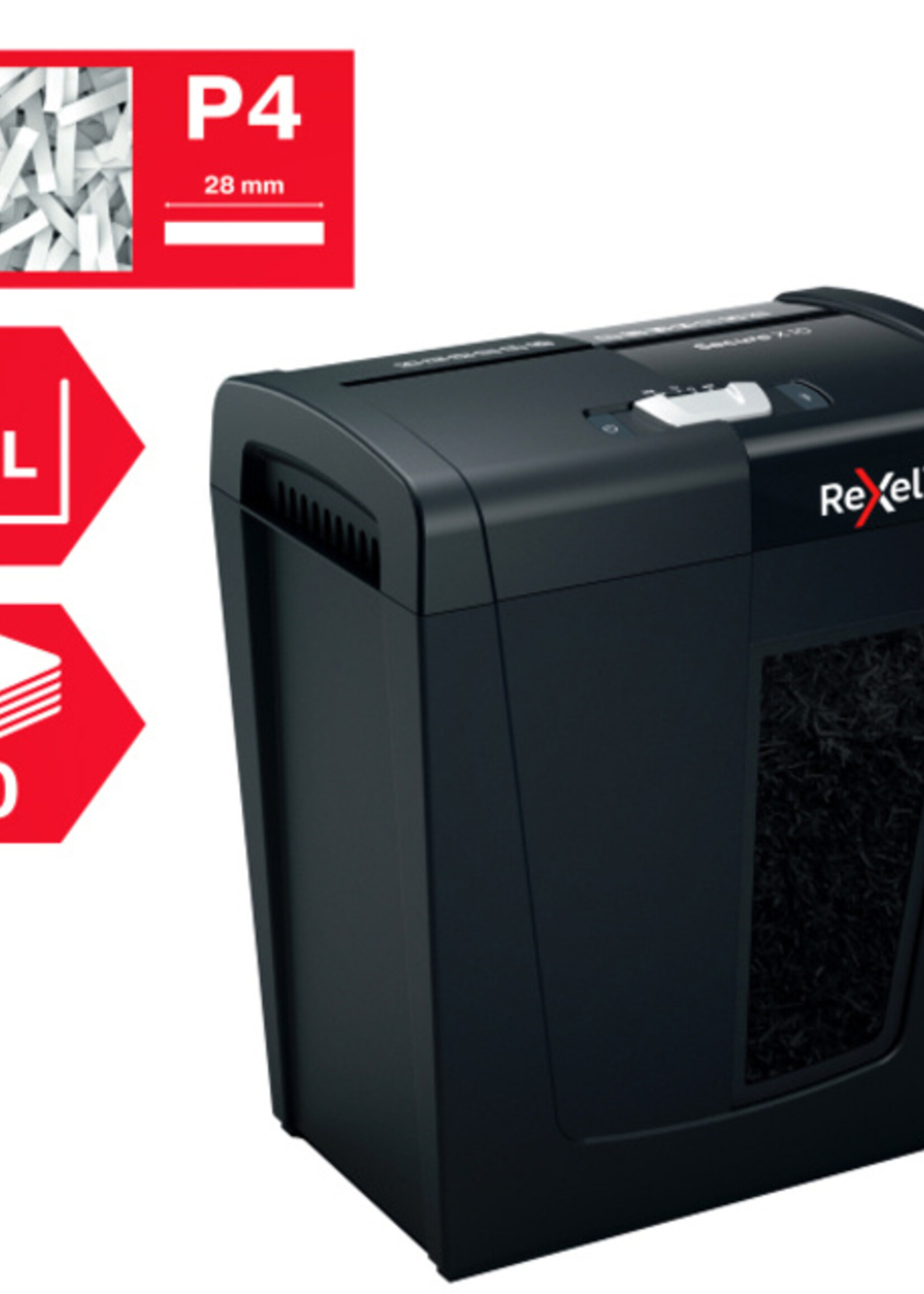 Rexel Destructeur Papier Rexel Secure X10 P4 particules 4x40mm