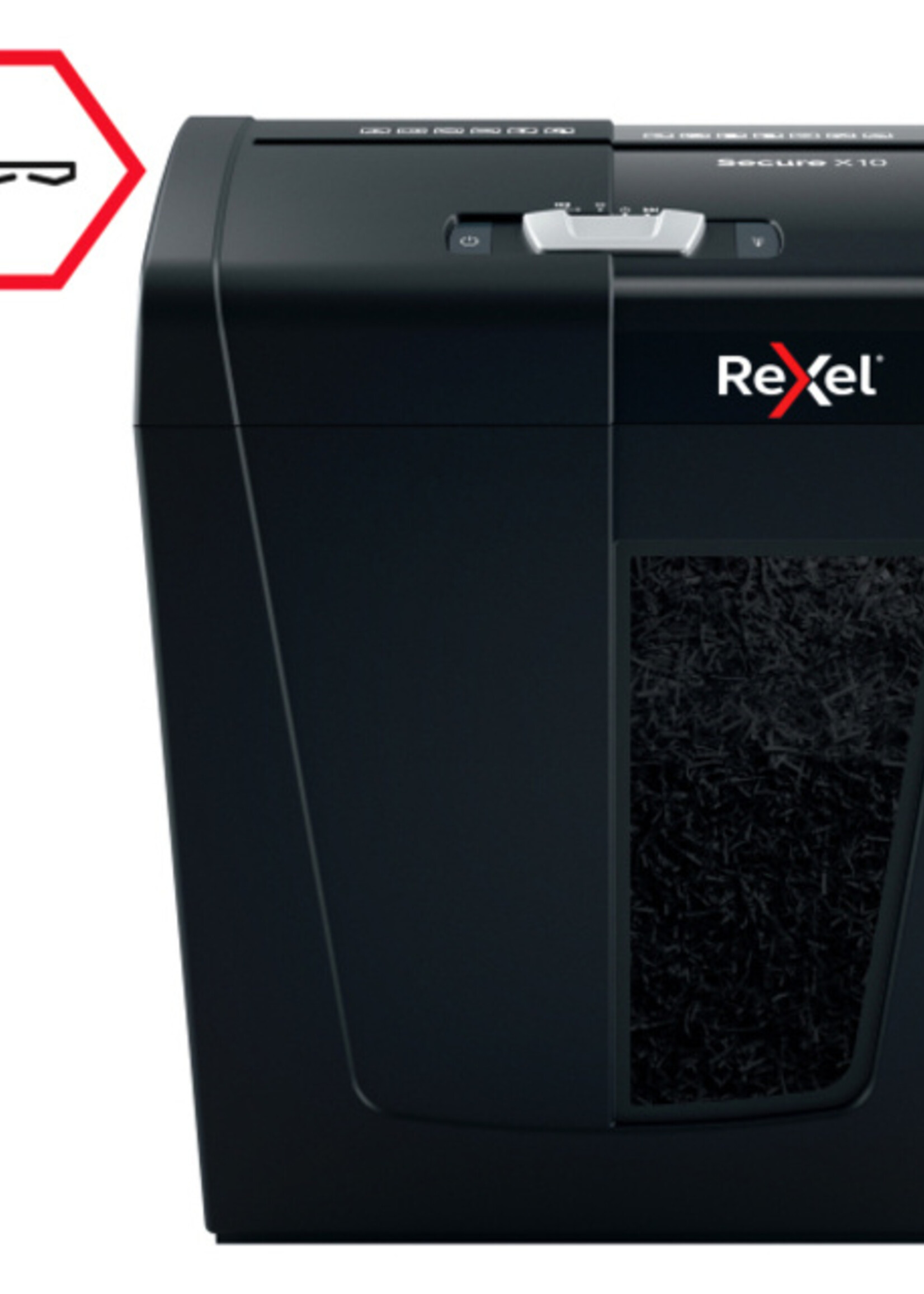 Rexel Papiervernietiger Rexel Secure X10 P4 snippers 4x40mm