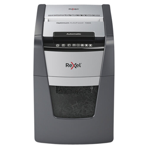 Rexel Papiervernietiger Rexel Optimum Auto+ 100X P4 snippers 4x28mm