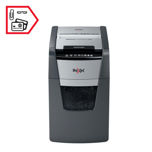 Rexel Papiervernietiger Rexel Optimum Auto+ 150X P4 snippers 4x28mm