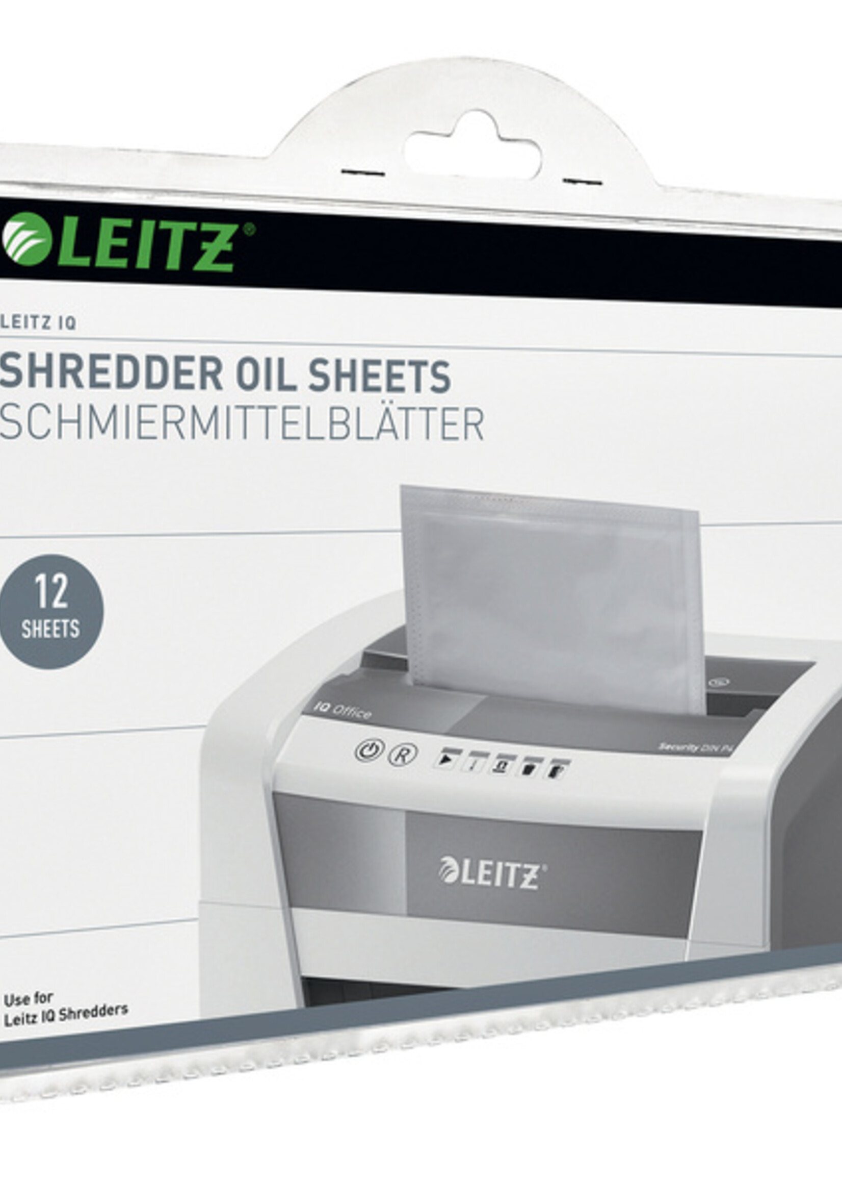 Leitz Feuilles prélubifiées pour destructeur Leitz IQ 12 feuilles