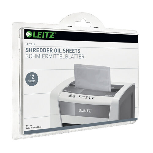 Leitz Feuilles prélubifiées pour destructeur Leitz IQ 12 feuilles