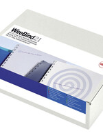 GBC Peigne métallique GBC 14.3mm US/21 anneaux A4 argent 100 pièces