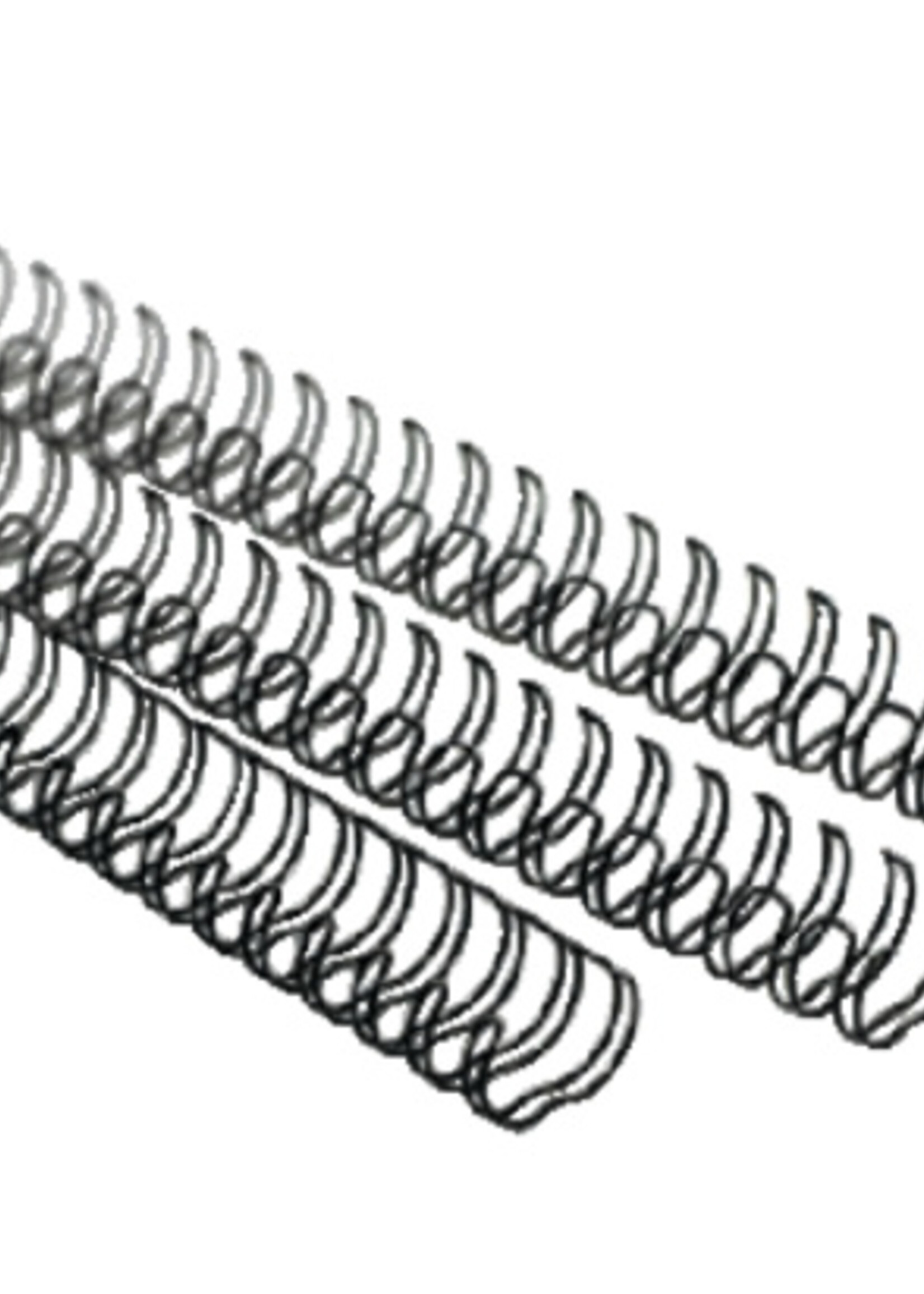 GBC Peigne métallique GBC 14.3mm US/21 anneaux A4 argent 100 pièces