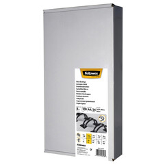 Peigne métallique Fellowes 8mm 34 anneaux A4 argent 100 piècespcs