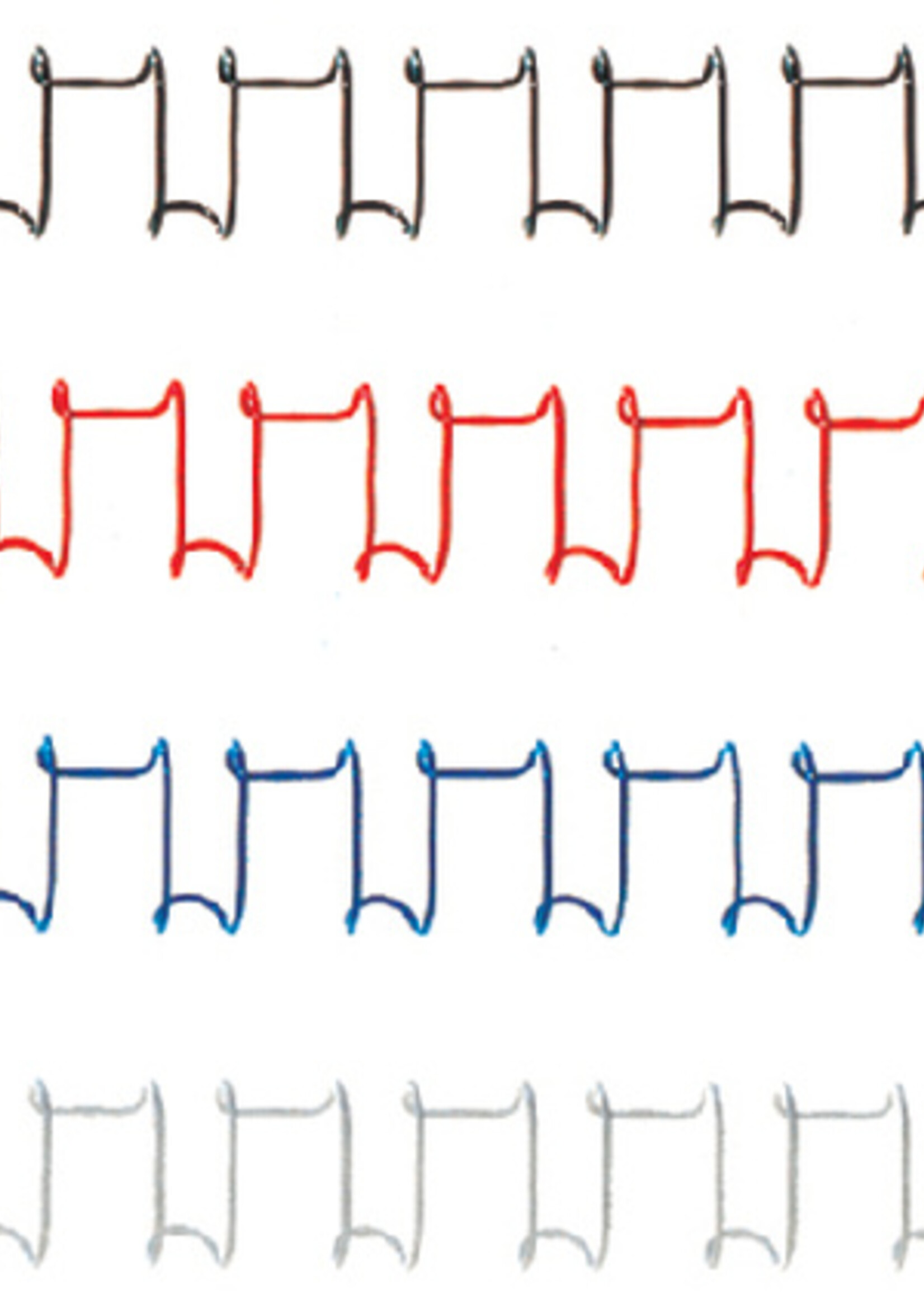 Fellowes Peigne métallique Fellowes 12mm 34 anneaux A4 argent 100 pièces