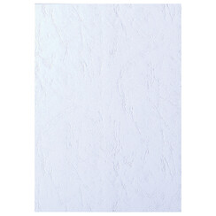 Voorblad GBC A4 lederlook wit 100stuks