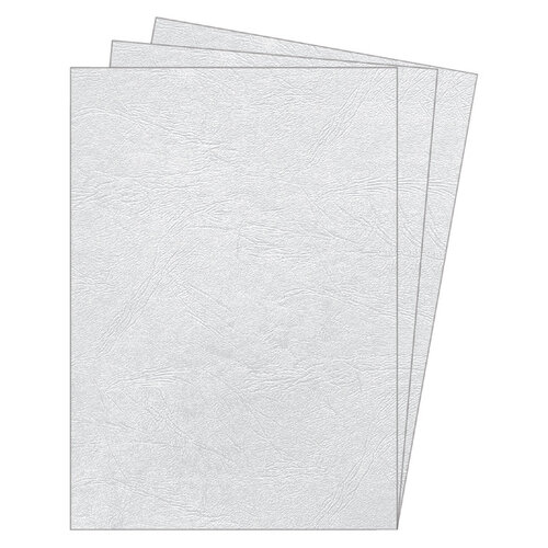 Fellowes Couverture Fellowes A4 similicuir blanc 100 pièces