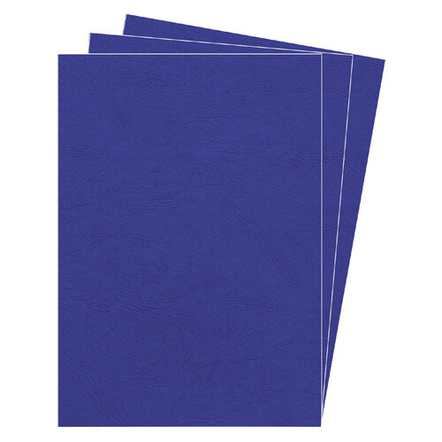 Fellowes Couverture Fellowes A4 imitation cuir bleu roi 25 pièces