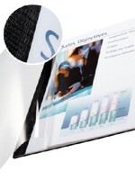 Leitz Inbindomslag Leitz 3.5mm zachte kaft zwart