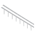 GBC Surebindstrip GBC 25mm 10-pins wit