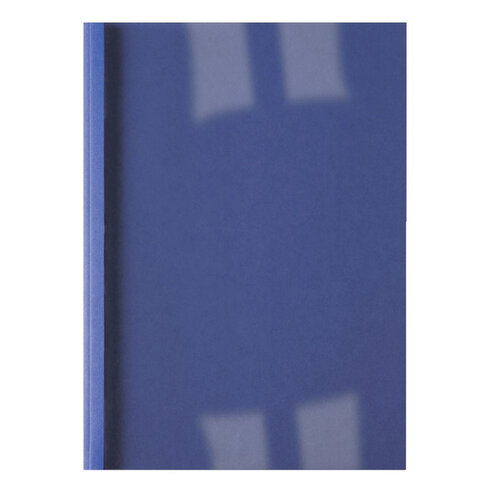 GBC Couverture de reliure thermique GBC A4 3mm lin bleu foncé 100 pièces