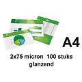 Quantore Lamineerhoes Quantore A4 2x75micron 100stuks