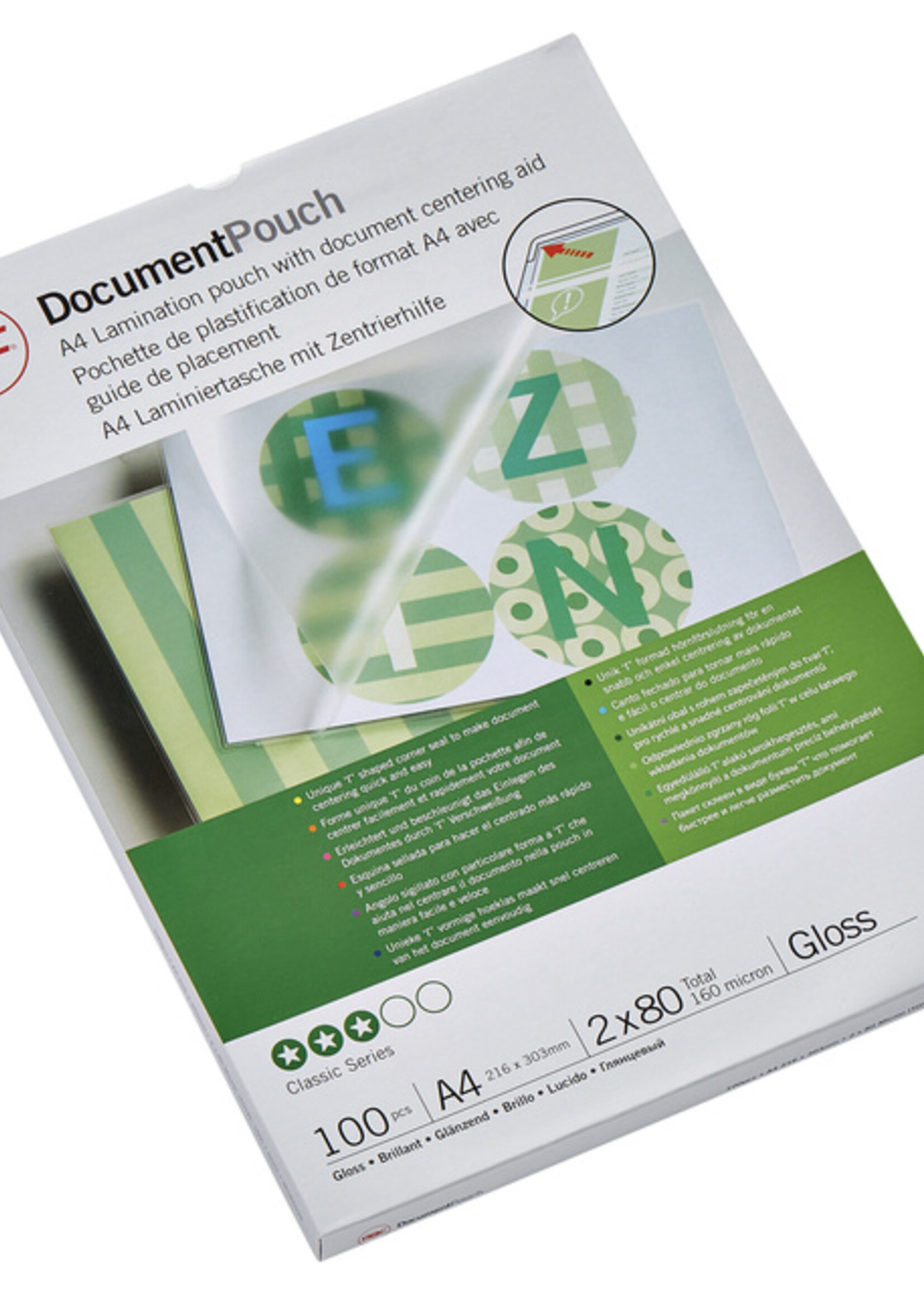 GBC Pochette de plastification GBC A4   2x80microns 100 pièces