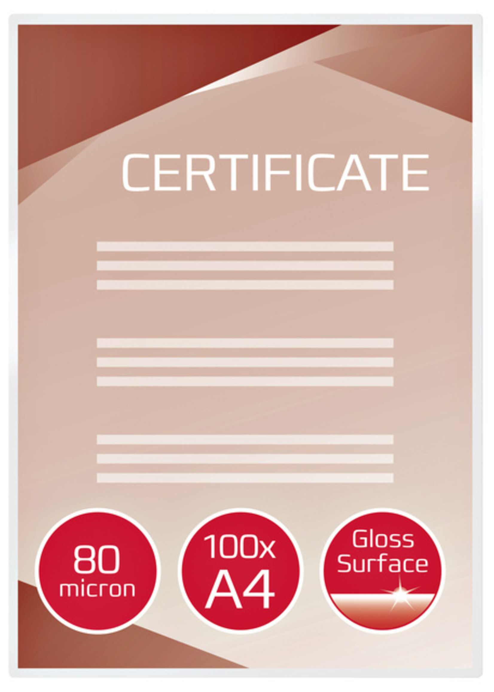 GBC Lamineerhoes GBC A4 2x80micron 100stuks