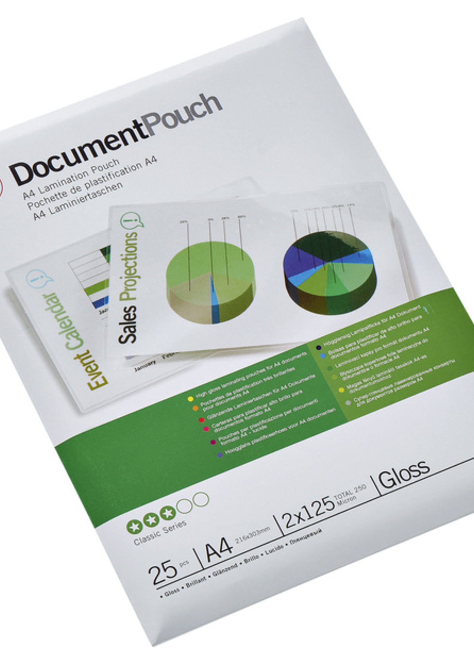 GBC Lamineerhoes GBC A4 2x125micron 25stuks