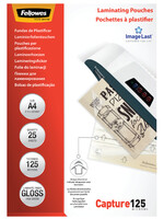 Fellowes Lamineerhoes Fellowes A4 2x125micron 25stuks