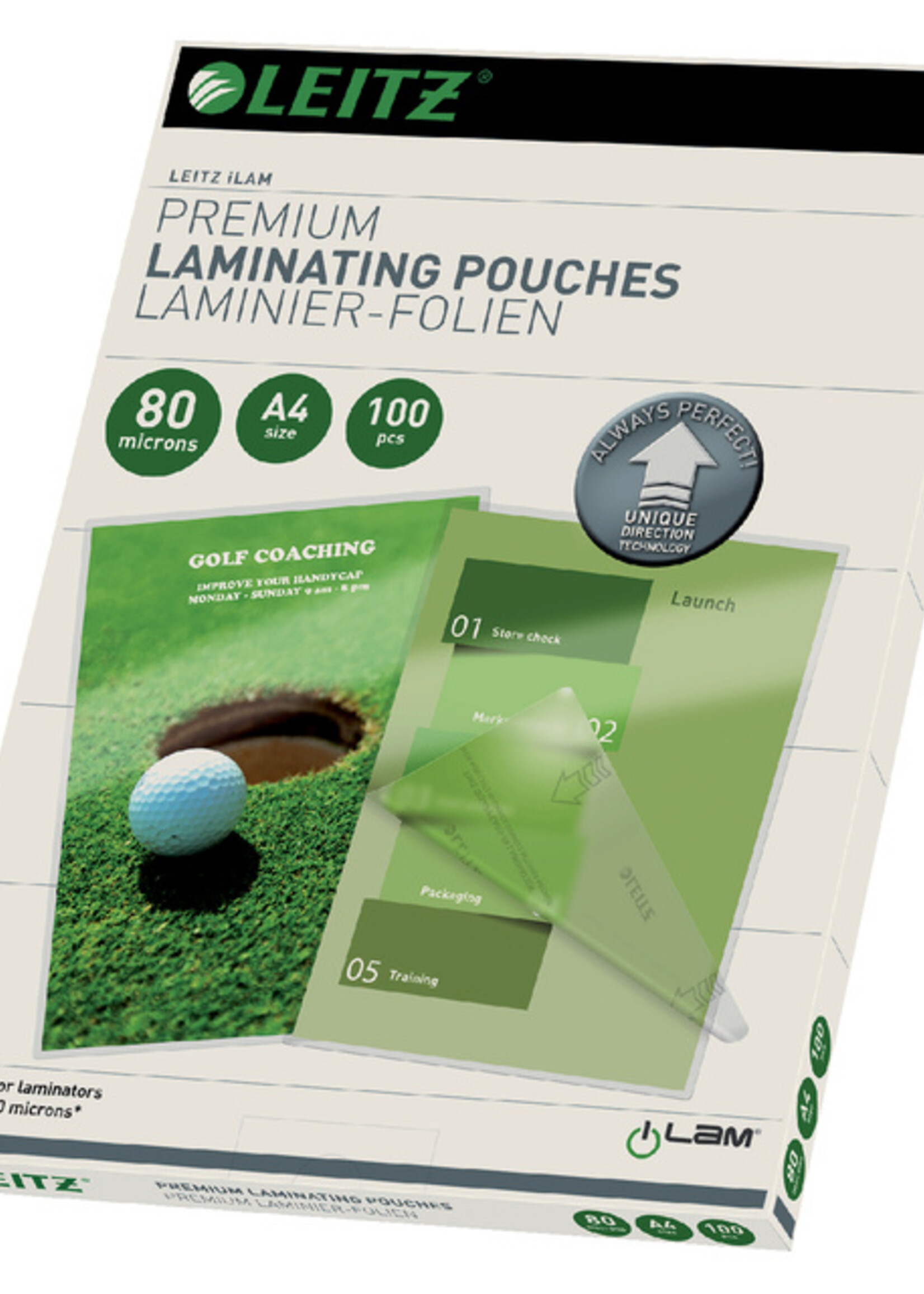 Leitz Lamineerhoes Leitz ILAM A4 2x80micron 100stuks