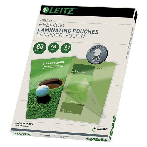 Leitz Pochette de plastification Leitz Ilam A4 2x80mic 100pcs