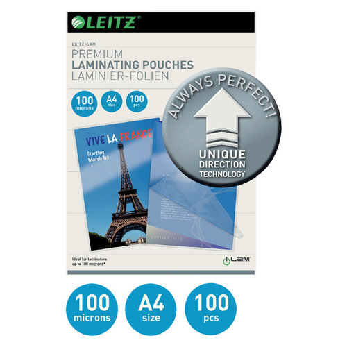 Leitz Pochette de plastification Leitz Ilam A4 2x100mic 100pcs