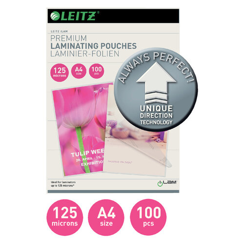 Leitz Pochette de plastification Leitz Ilam A4 2x125mic 100pcs