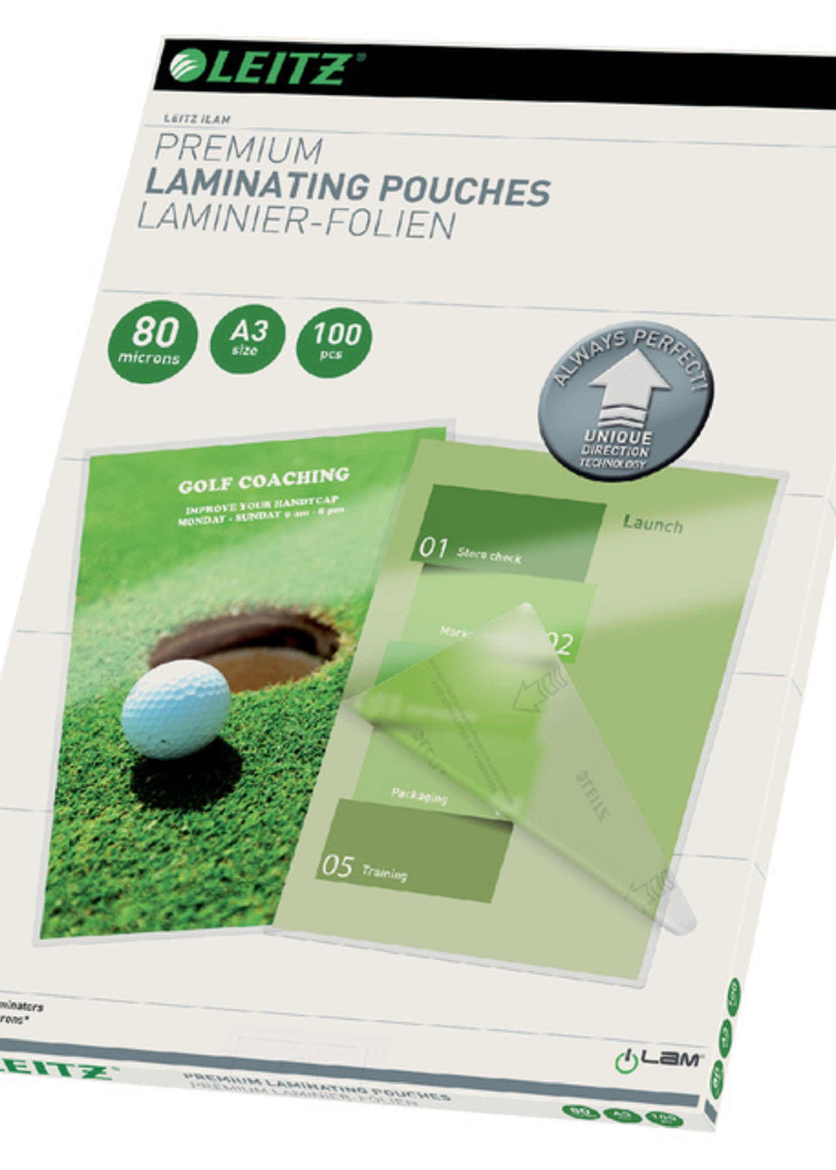 Leitz Lamineerhoes Leitz ILAM A3 2x80micron 100stuks