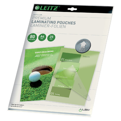 Leitz Pochette de plastification Leitz Ilam A4 2x80mic 25pcs