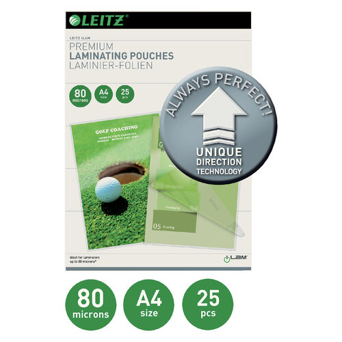 Leitz Lamineerhoes Leitz ILAM A4 2x80micron 25stuks