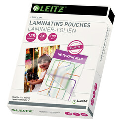 Pochette de plastification Leitz A6 2x125 micron EVA 100 pièces