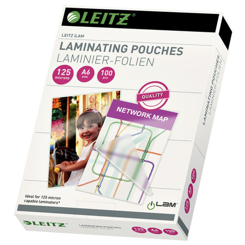 Leitz Lamineerhoes Leitz A6 2x125micron EVA 100stuks