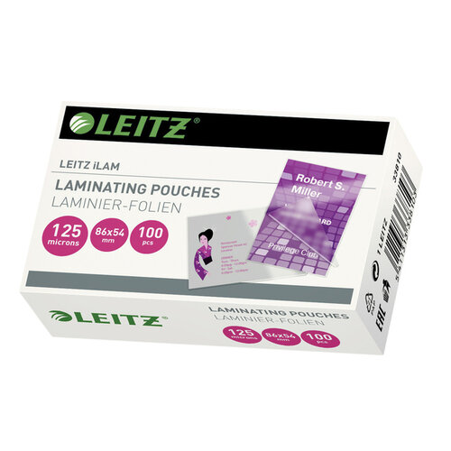 Leitz Lamineerhoes Leitz 54x86mm 2x125micron EVA 100stuks