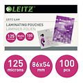 Leitz Pochette de plastification 54x86mm 2x125 micron EVA 100 pièces