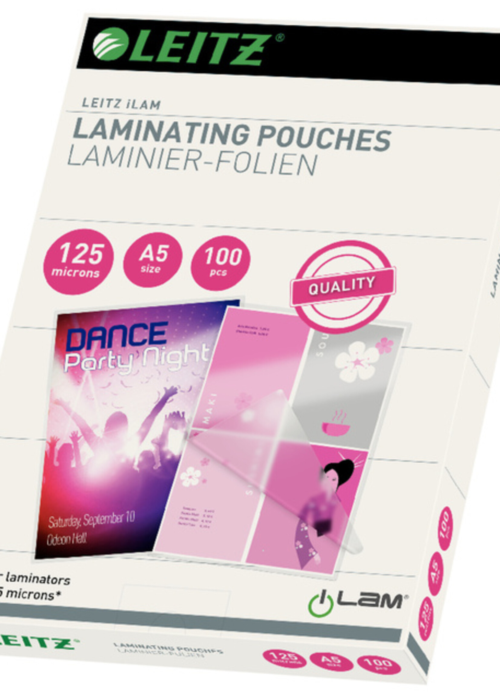 Leitz Lamineerhoes Leitz A5 2x125micron EVA 100stuks