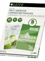 Leitz Lamineerhoes Leitz A4 zelfklevend 2x80micron EVA 100stuks