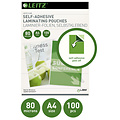 Leitz Pochette de plastification Leitz A4 autocollant 2x80 micron EVA 100 pièces