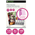 Leitz Lamineerhoes Leitz A4 met perforatieband 2x125micron EVA 100stuks