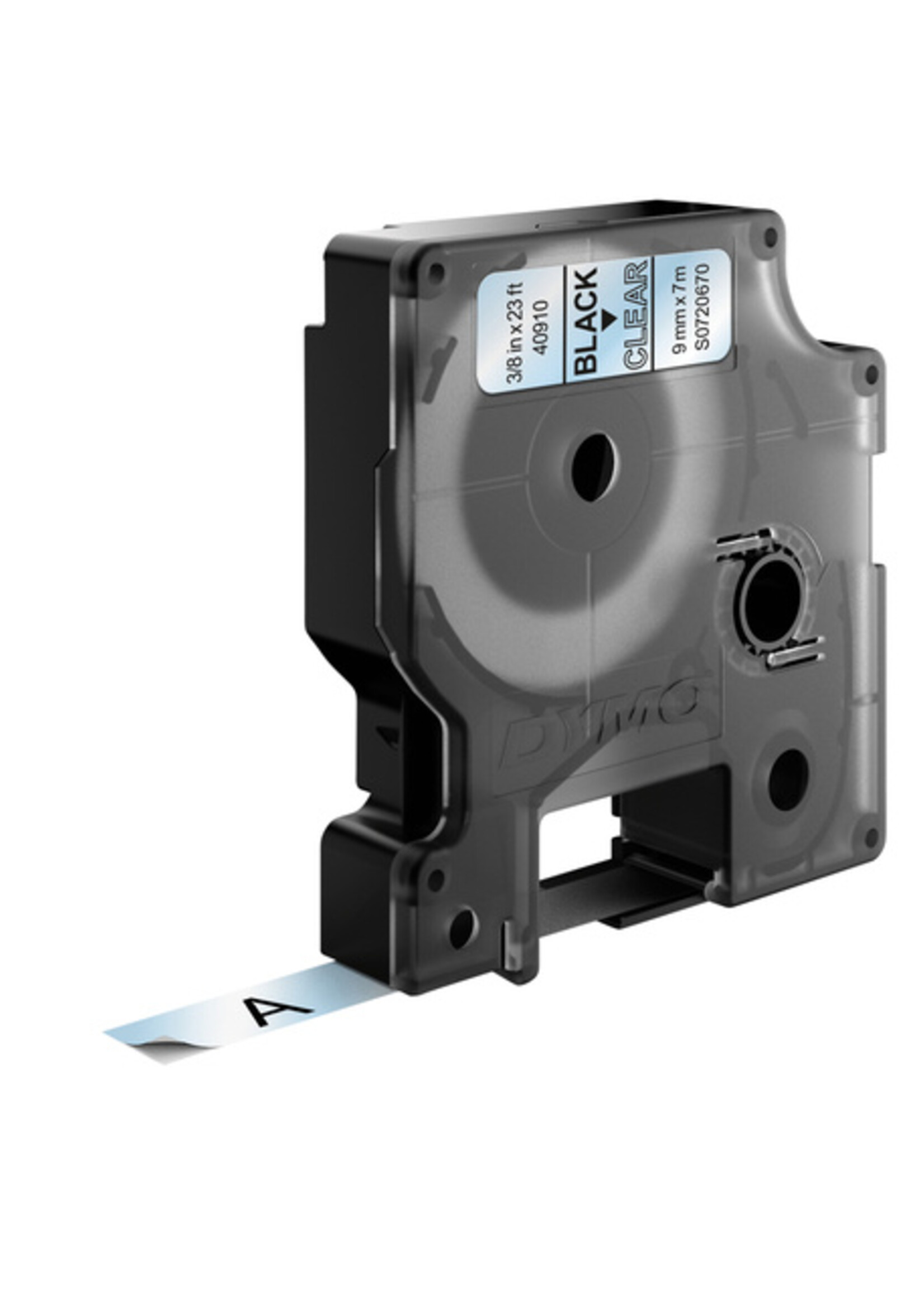 Dymo Labeltape Dymo 40910 D1 720670 9mmx7m zwart op transparant