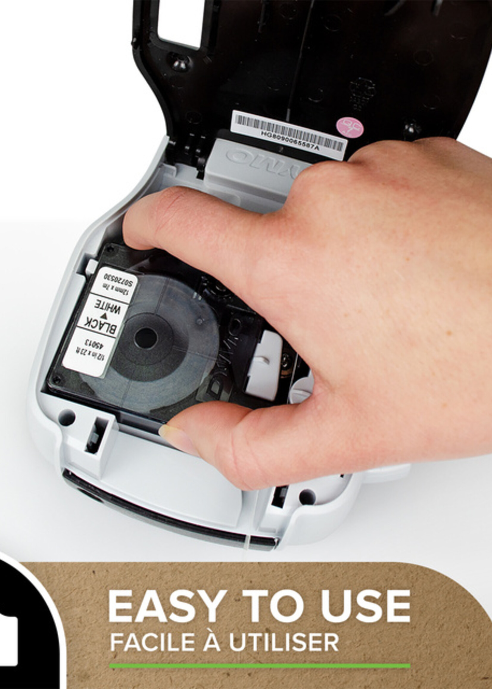 Dymo Labeltape Dymo 40910 D1 720670 9mmx7m zwart op transparant