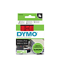 Dymo Labeltape Dymo 40917 D1 720720 9mmx7m zwart op rood