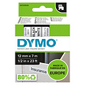Dymo Ruban Dymo 45013 D1 720530 12mmx7m noir sur blanc